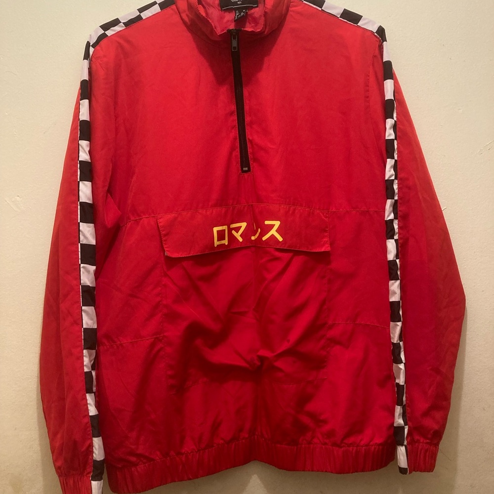 Medium Mens Red Windbreaker